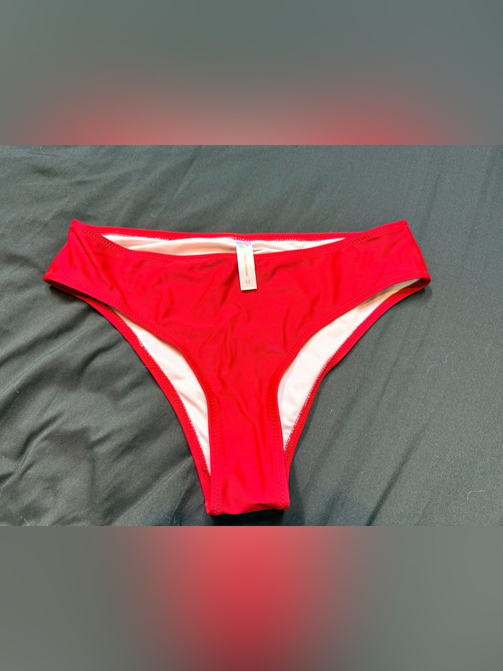 Red Bikini Bottoms - Solid Red